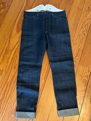 LEVI VINTAGE CLOTHING LVC 1878 501 SELVEDGE MADE IN USA BLUE JEANS