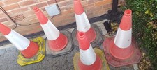 Traffic Cones 750mm x 5 Orange Self Weighted