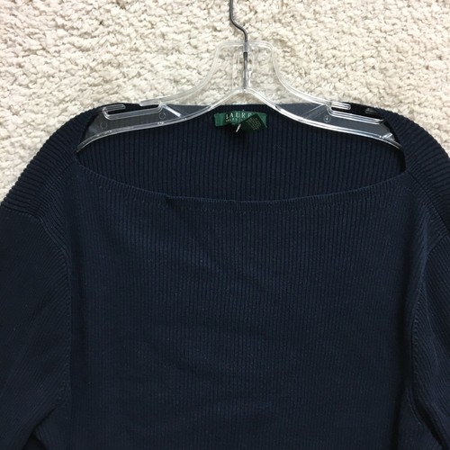 LRL Ralph Lauren Pullover 2X Erwachsene Plus Blau Ripppullover Langarm Damen - Bild 2 von 8