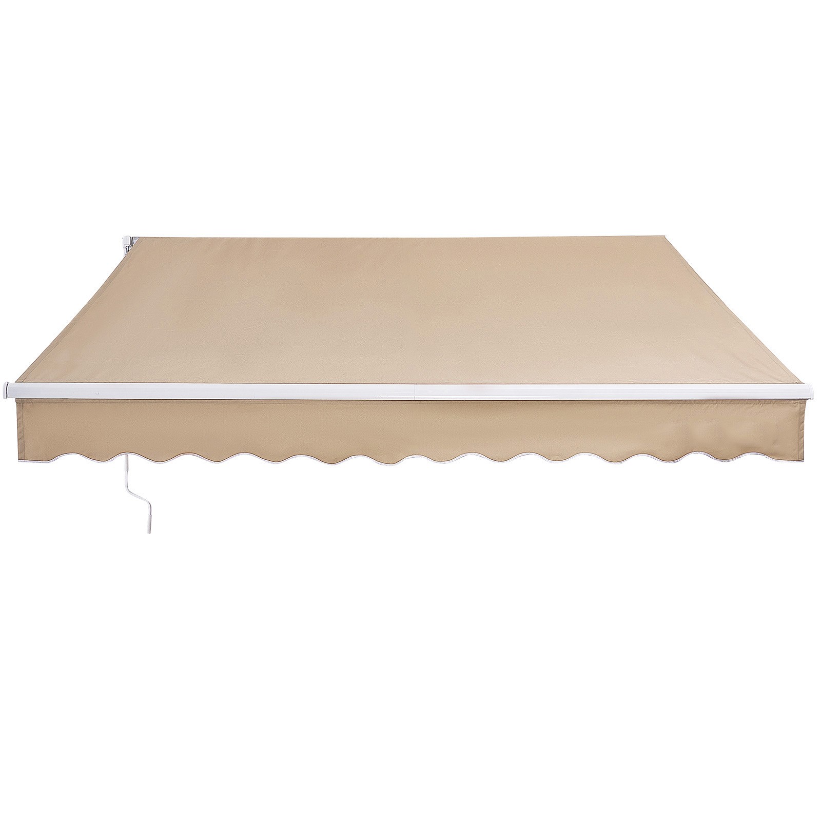 VEVOR Patio Awning Retractable 12'x10' Awning Sunshade Shelter with Crank Handle