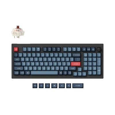 V5 Max Custom Wireless Mechanical Gaming Keyboard with Number Pad, 96% Layout...
