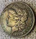 1885 American Morgan Dollar 90% Silver - Ungraded Very Fine + Extra Dark Toning