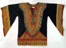 House of Ivy's Women's Traditional African Dashiki Shirt Geometric Multicolor