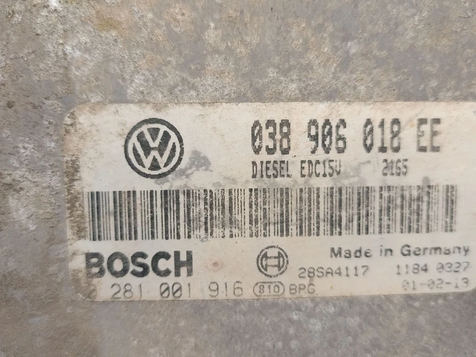 038906018EE CENTRALINA MOTORE / 0281001916 BOSCH / 5579220 PER SEAT IBIZA II 6K - Immagine 4 di 4