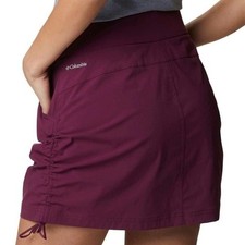 Columbia Skort Women's Small Burgandy Plum Active Skirt With Shorts Stretch