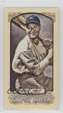 2014 Topps Gypsy Queen Image Variation Mini Lou Gehrig (Two Bats) #348 HOF 5xh