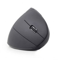 Gembird MUSW-ERGO-01 Ergonomische Maus Funk Optisch Schwarz 6 Tasten 1600 Dpi
