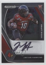 2021 Panini Prizm Draft Picks Draft Picks Auto Javian Hawkins #DPA-JAH Auto 3hd
