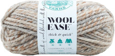 Lion Brand Yarn Wool-Ease Thick  Quick Yarn, Soft and Bulky Yarn for Knitting,