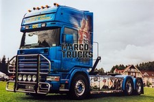 Truck photo Scania R-Series Heavy-duty transporter Sweden blue Håkan Olsso #a5yk
