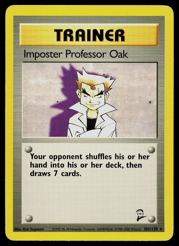 Imposter Professor Oak 102/130 Base Set 2