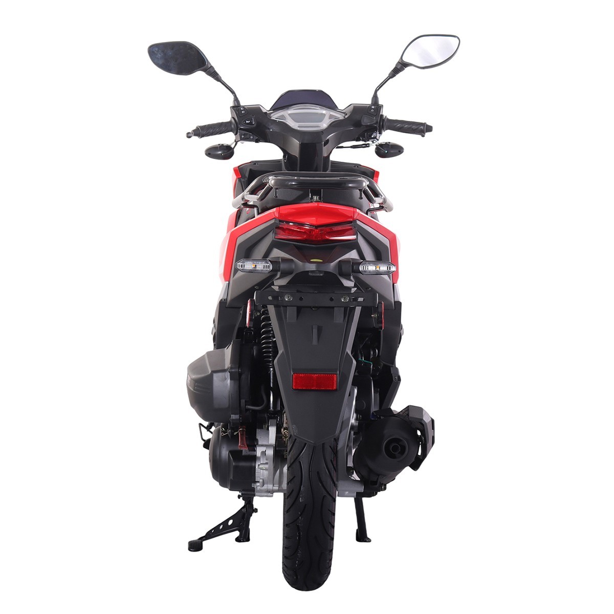 X-PRO Saipan 200 EFI Moped Gas Scooter with 14" Wheels LED Lights Electric Start