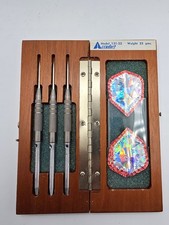 Vintage Accudart Model 131-22 Dart Set With Wooden Case 22G