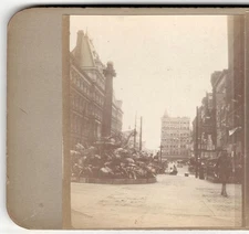 OHIO Photo SV CINCINNATI Downtown Signage Ice Cream Flags INDEPENDENCE July 1918