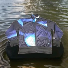 NWT Mens Medium Adidas Originals Yung Z Y2K Graphics Track Jacket HC7179 Black M