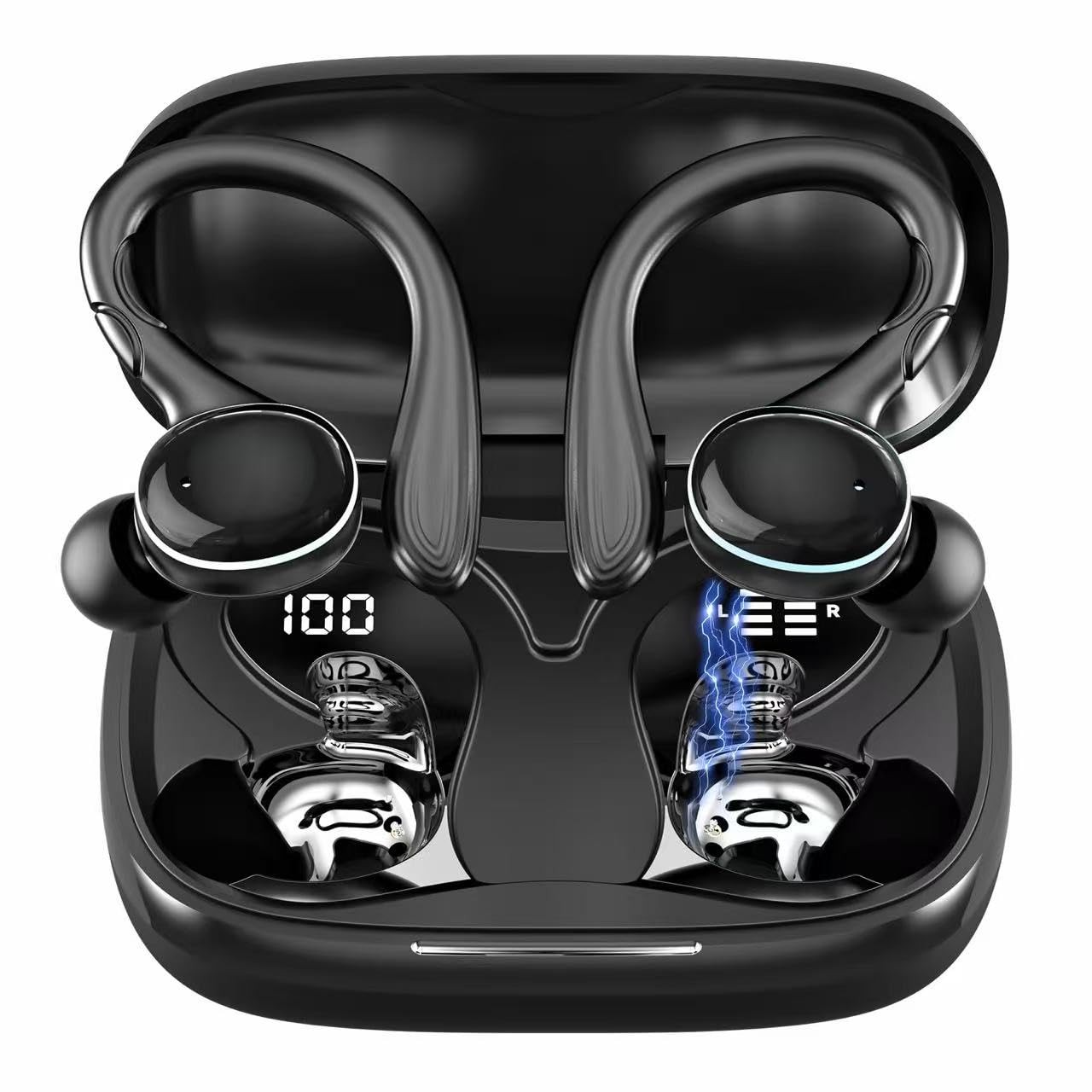 Bluetooth 5.3 Headphones Stereo Ear Buds, Enc Noise Cancelli