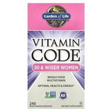 Vitamin Code®, Whole Food Multivitamin for Women, 50 +, 240 Vegetarian Capsules
