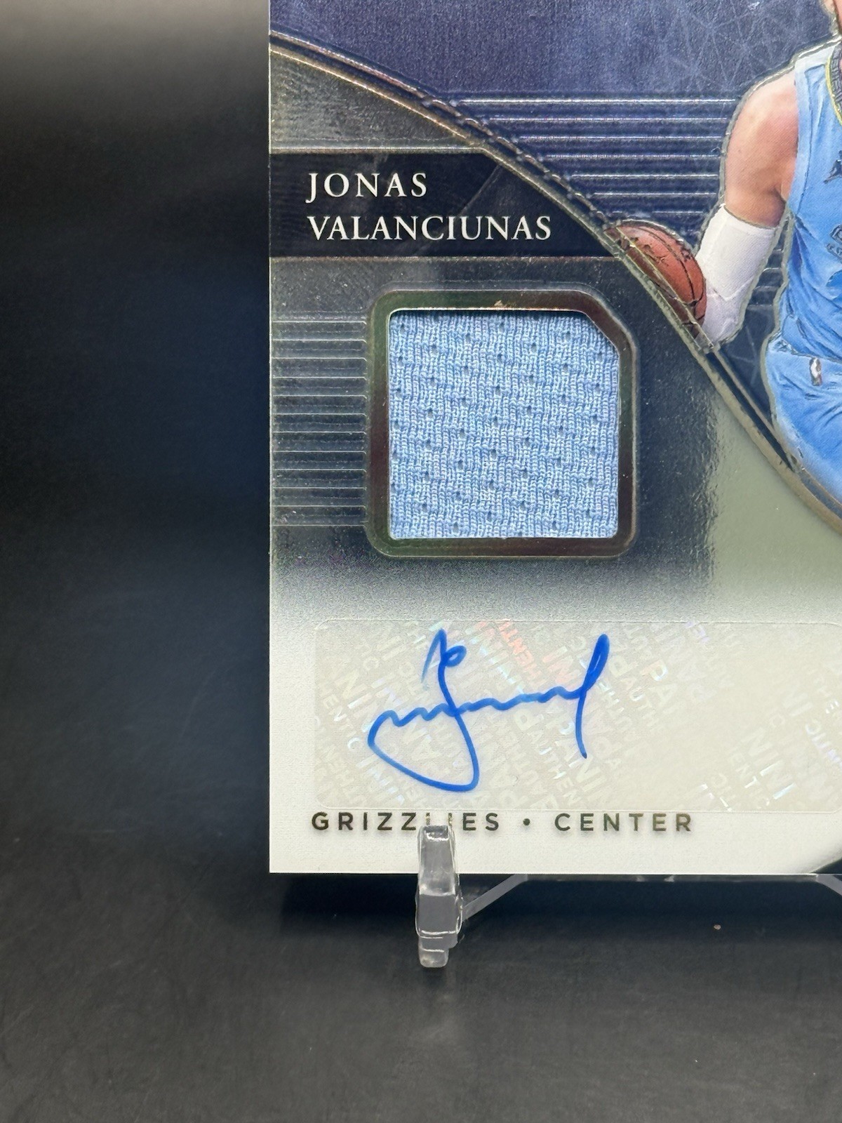 2024 Panini Select X-Factor Patch Auto Silver JONAS VALANCIUNAS 143/249 NUGGETS view 4