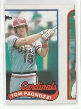 TOM Pagnozzi ULTRA ERROR MissCut/Miss Print 1989 Topps Ron Karkovice READ Desc