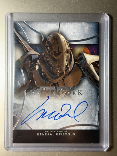 2024 Topps Star Wars Masterwork Matthew Wood as General Grievous #A-MW Auto 1l54