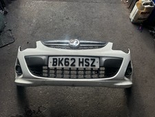 2012 GENUINE VAUXHALL CORSA D COMPLETE FRONT BUMPER + FOGLIGHT IN WHITE 13285996