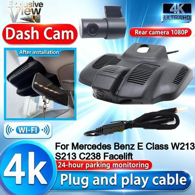 4K HD Wifi DVR Dash Cam Camera for Mercedes Benz E Class W213 S213 C238 Facelift