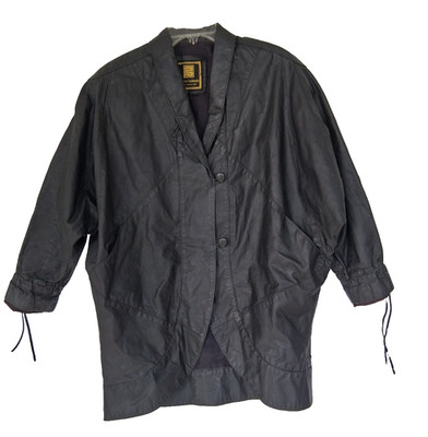 vintage Pierre Balmain Leather Jacket Women's Size 2 Black