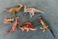 Collection of 6 Carnegie Safari Dinosaurs   1980s-1990s Standing Figures