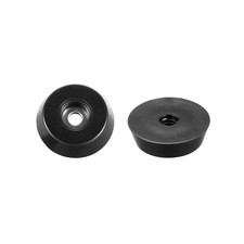 Rubber Feet Bumpers Pads D18x15xH5mm Black 12X