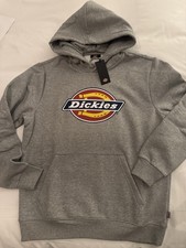 Dickies Men's Hoodie Size L BNWT In Grey With Logo On The Front. £25