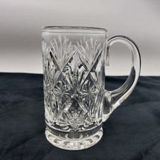 Royal Doulton Crystal Beer Ale Tankard Pint Vintage 1980s 15cm Height Signed