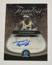 2025-26 BOWMAN CHROME TAYLOR HENDRICKS AUTO SP UTAH JAZZ AUTOGRAPH TIMELESS