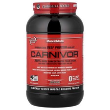 MuscleMeds, Carnivor, Bioengineered Beef Protein Isolate, Chocolate, 2.25 lbs 16.84 per gallon