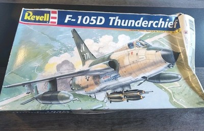 Vintage Revell 1/48 F-105D THUNDERCHIEF Model Kit 85-5840 Open Box Ohio Express 