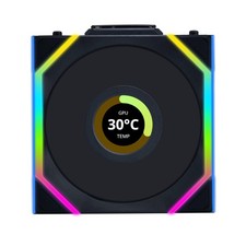 Lian Li UNI Fan SL LCD Wireless-120-No Controller-Black-12SLLCD1W1B Fast Ship