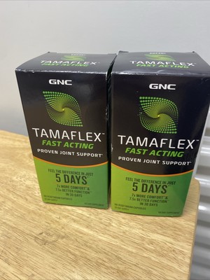 GNC Tamaflex Fast Acting Proven Joint Support 60 Day Supply Lot of 2 - Exp 10/27