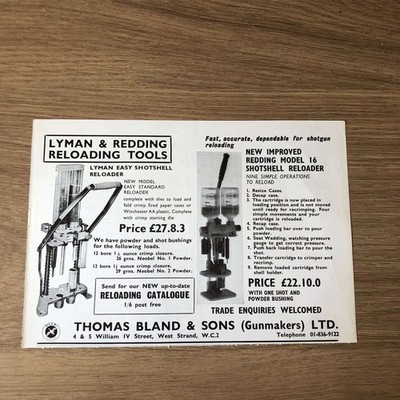 GUNS150 MAGAZINWERBUNG 6X9 LYMAN EASY SHOTSHELL RELOADER