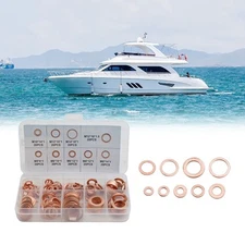 Proper Fitment with 200pcs Diesel Injector Copper Seal Washer Set