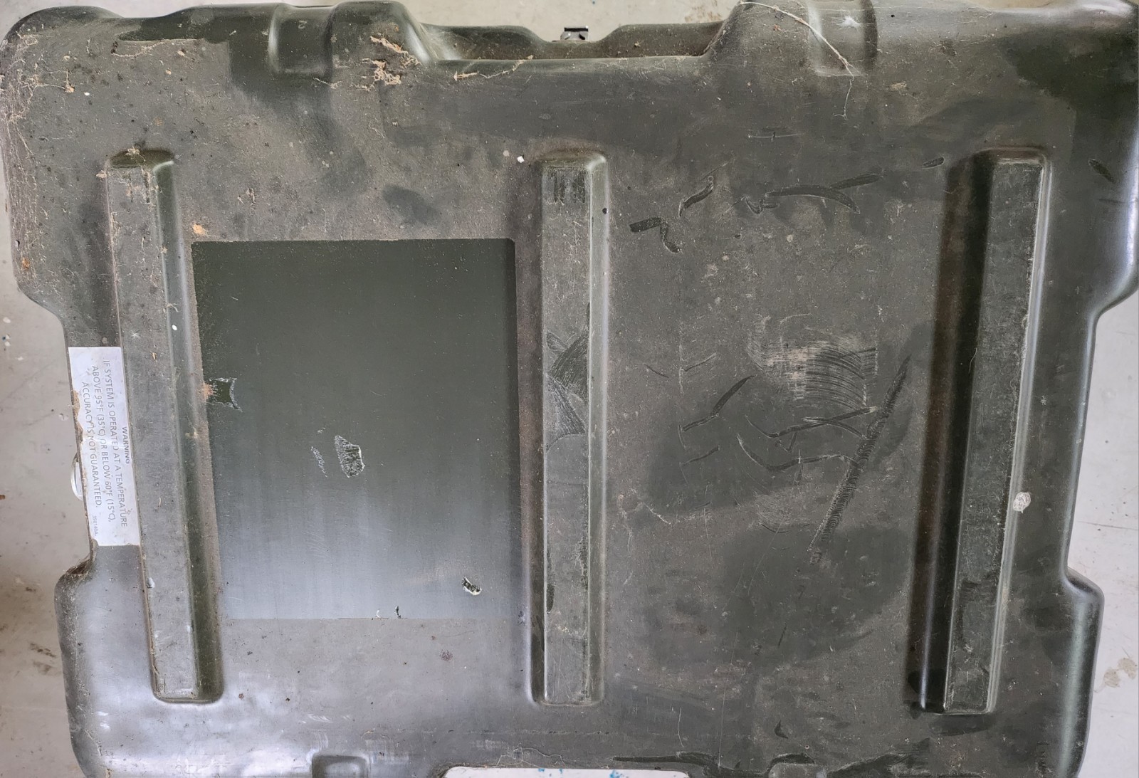 25L X 19W X 15H Exterior, Pelican Hardigg Weather Tight Instrument Case, USED. 