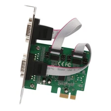 Open Box- 2 Port DB9 Serial RS-232 PCI-Express x1 Card-SI-PEX15055