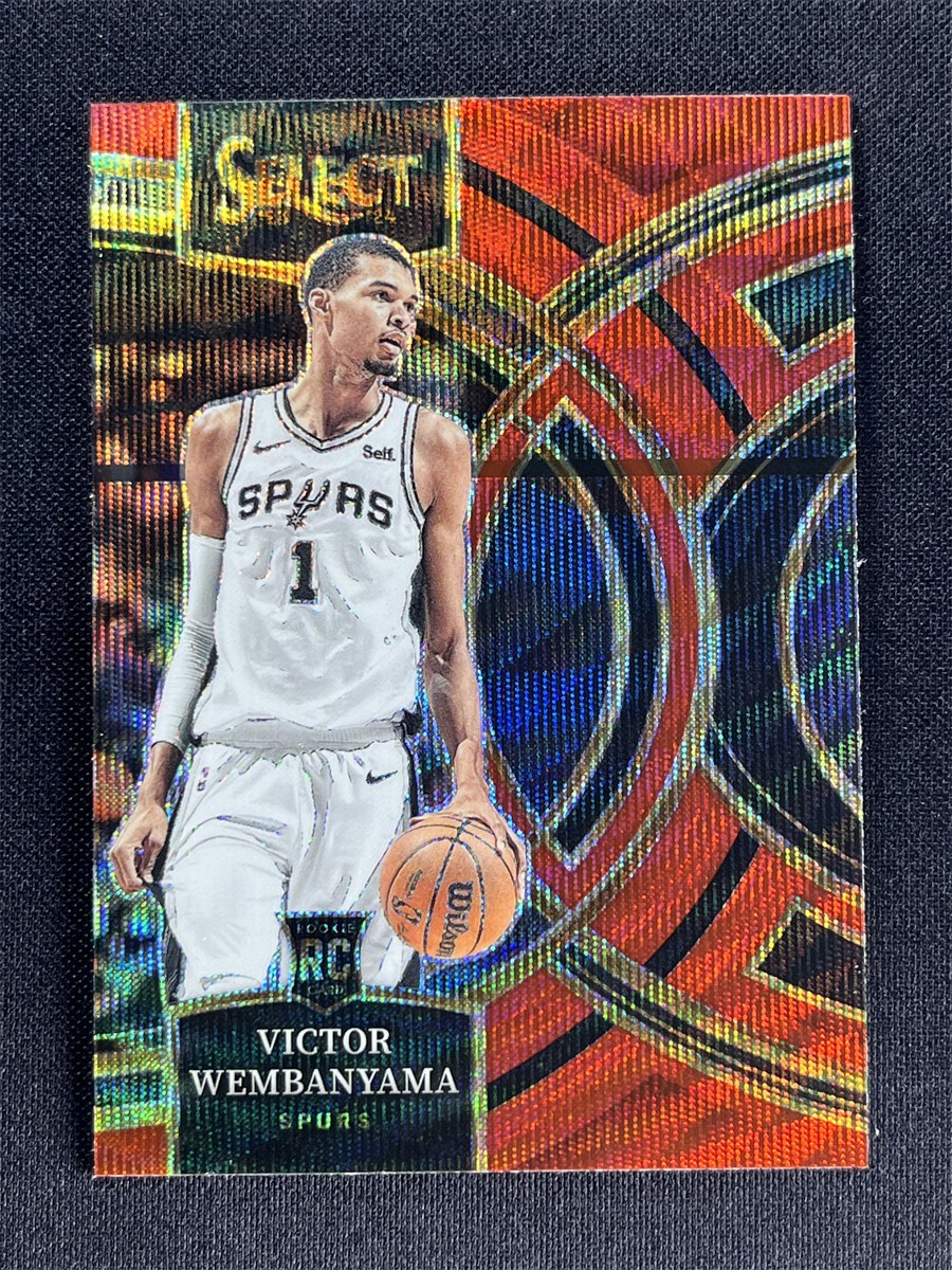 2023-24 Panini Select Victor Wembanyama Premier Red Wave Prizm RC Rookie #121
