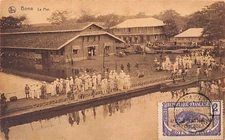 Congo Kinshasa - BOMA - The pier - THE POSTCARD IS TORN OFF - Publ. Nogueira & C