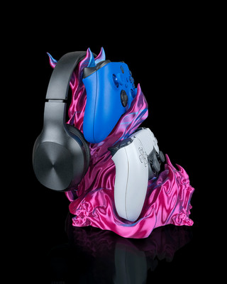 Headphone Controller Stand Skull Flame Gaming Holder PS5 Xbox Headset Organizer