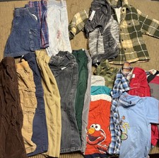 Bundle Lot 21 Pieces Of Boys 24 Months To 3T Clothing Shirts Shorts Pants