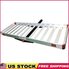 Heavy Duty Hitch Mount Cargo Rack Aluminum 60inch Basket 500lbs Capacity New
