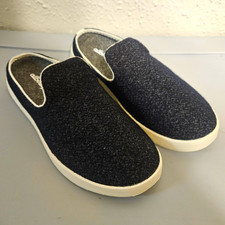 Allbirds Women's Wool Slip-On Flat Mule Shoes Gray/White US 5 EU 35