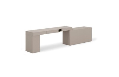 WOOW SET-WOS6L Arbeitszimmer Set   Schreibtisch links + Kommode +Kontenerschrank