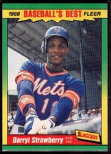 1988 Fleer Baseball's Best Sluggers vs Pitchers Box Set Darryl Strawberry #40