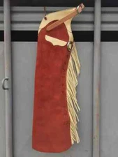 Handmade Western Leather Chaps, Leather Chinks for Horse Riding, Western Pants