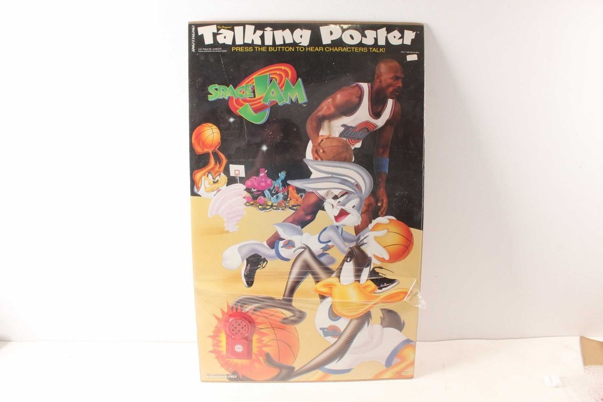 Vintage Space Jam Michael Jordan Talking Poster | eBay